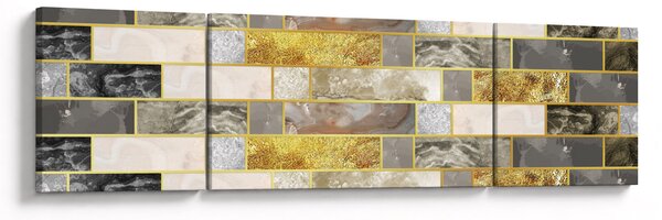 Obraz - Dekor s texturami (170x50 cm)