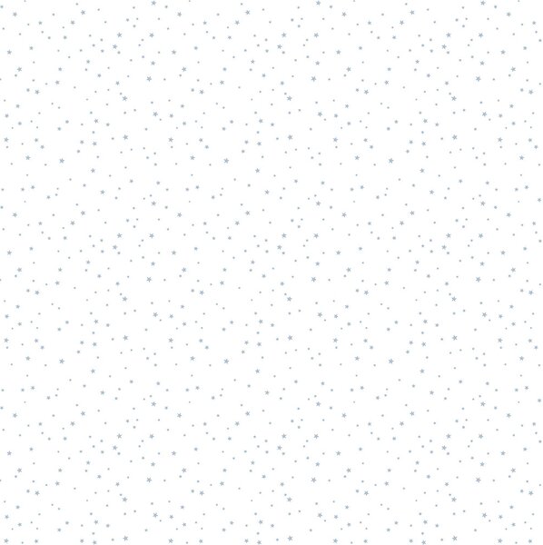 Bílá dětská vliesová tapeta s modrými hvězdičkami, 7005-4, Noa, ICH Wallcoverings