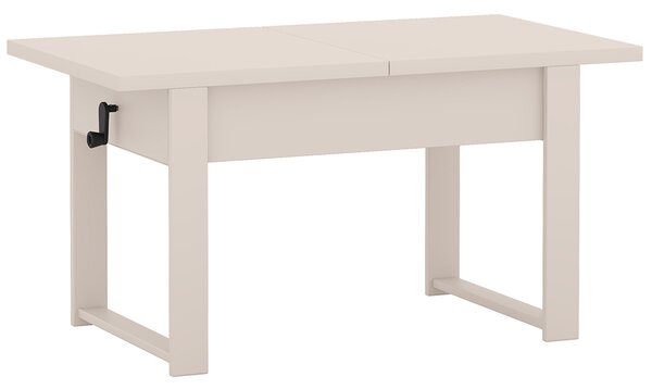 Rozkládací polohovací konferenční stolek HOGO 3v1 | 120-157x62,5-74,5x67 cm | síla horní desky 32 mm | kašmír/nohy kašmír