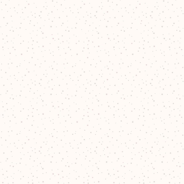 Bílá dětská vliesová tapeta s růžovými hvězdičkami, 7005-3 rozměry 0,53 x 10,05 m