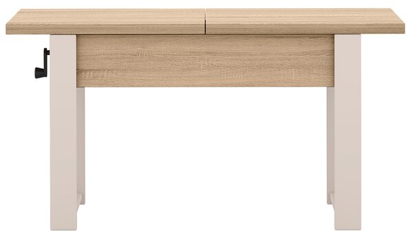 Rozkládací polohovací konferenční stolek HOGO 3v1 | 120-157x62,5-74,5x67 cm | síla horní desky 32 mm | dub sonoma/nohy kašmír
