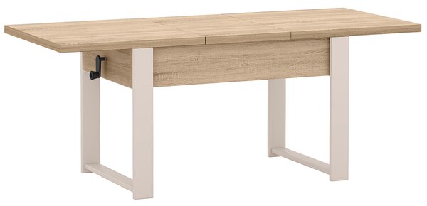 Rozkládací polohovací konferenční stolek HOGO 3v1 | 120-157x62,5-74,5x67 cm | síla horní desky 32 mm | dub sonoma/nohy kašmír