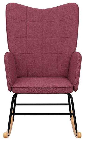 Houpací křeslo vínové textil 328015