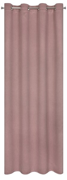 ZATEMŇOVACÍ ZÁVES NA KROUŽCÍCH AMARO 140X250 CM TMAVĚŘŮŽOVÁ