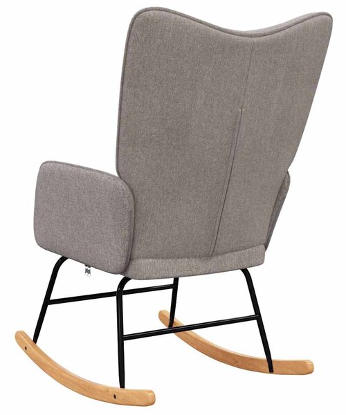 Houpací křeslo taupe textil 328016