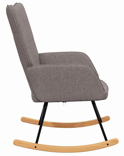Houpací křeslo taupe textil 328016