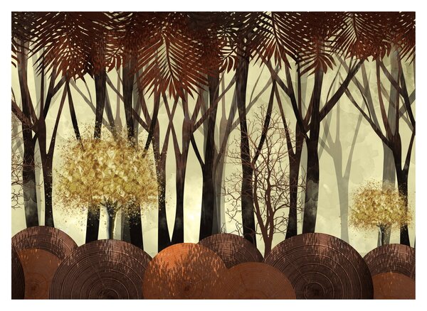 Obraz - Dekorativní les (70x50 cm)
