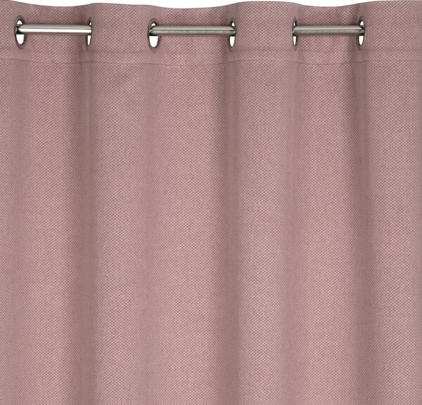 ZATEMŇOVACÍ ZÁVES NA KROUŽCÍCH AMARO 140X250 CM TMAVĚŘŮŽOVÁ