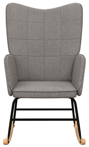 Houpací křeslo taupe textil 328016