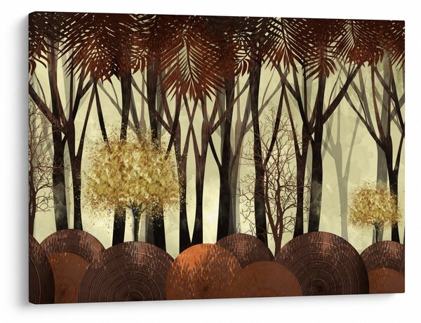 Obraz - Dekorativní les (70x50 cm)