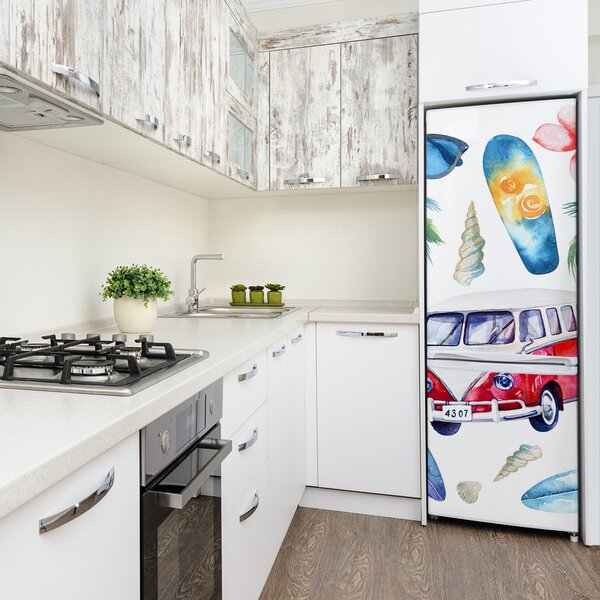 Nálepka fototapeta lednička Sada surfaře FridgeStick-70x190-f-117354986