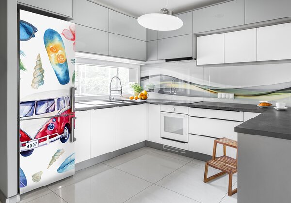 Nálepka fototapeta lednička Sada surfaře FridgeStick-70x190-f-117354986