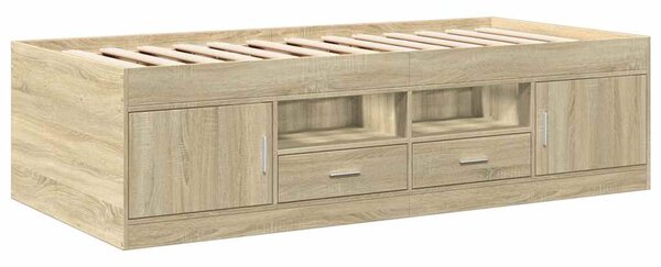 Válenda se zásuvkami bez matrace dub sonoma 90 x 190 cm 3280253