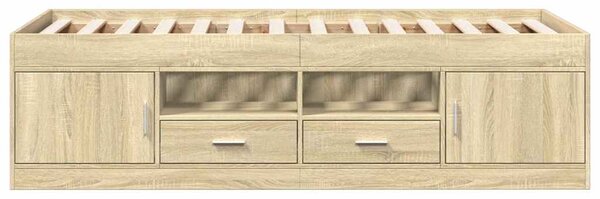 Válenda se zásuvkami bez matrace dub sonoma 90 x 190 cm 3280253