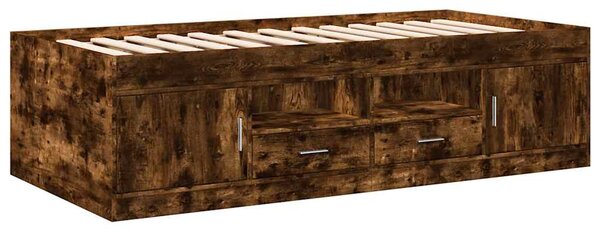 Válenda se zásuvkami bez matrace kouřový dub 75 x 190 cm 3280262