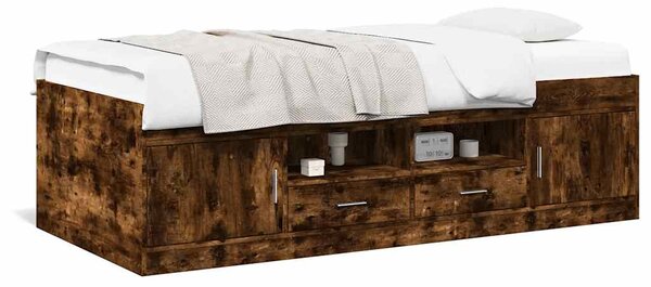 Válenda se zásuvkami bez matrace kouřový dub 75 x 190 cm 3280262