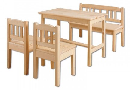 ČistéDřevo Dřevěný stoleček s židličkami