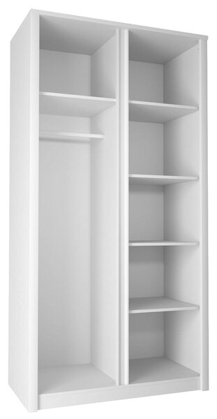Šatní skříň MAXIM | 113,3 cm | bílá