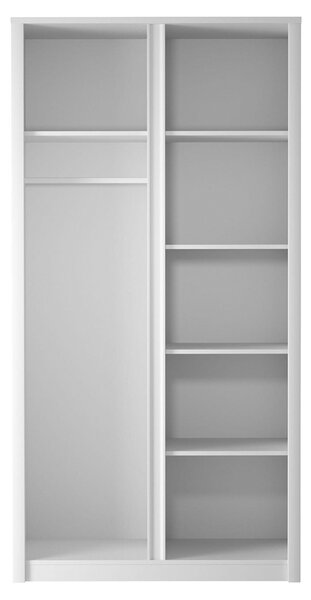 Šatní skříň MAXIM | 113,3 cm | bílá
