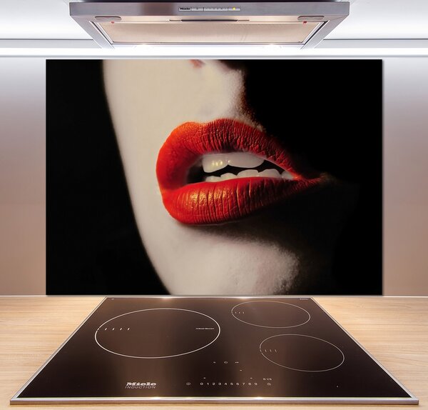 Panel do kuchyně Červená ústa pl-pksh-100x70-f-17263235