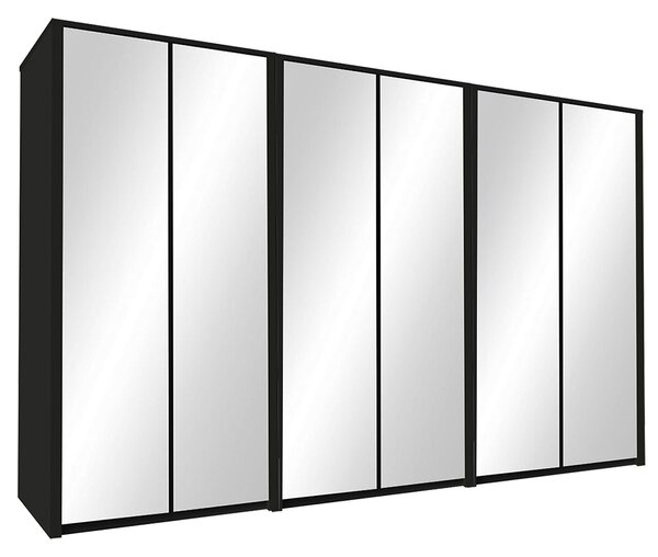 Šatní skříň MAXIM | 340 cm | černá | CENA ZA 3 ks