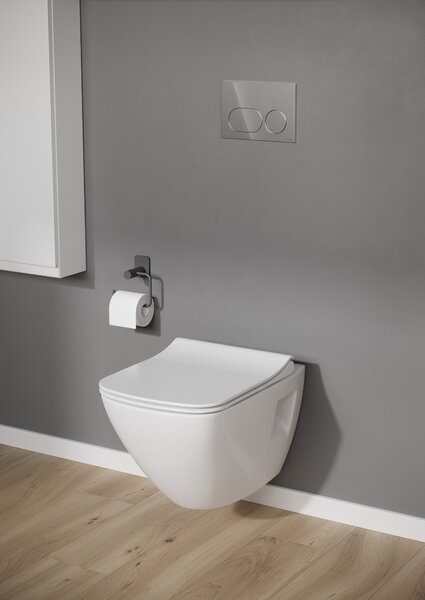 Cersanit Dueto splachovací tlačítko pro WC lesklý chrom K97-0635