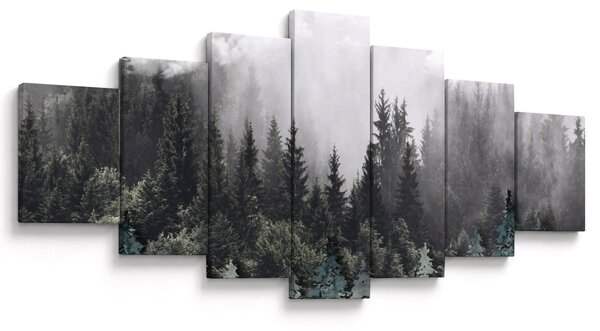 Obraz - Les s ilustrovanými prvky (210x100 cm)