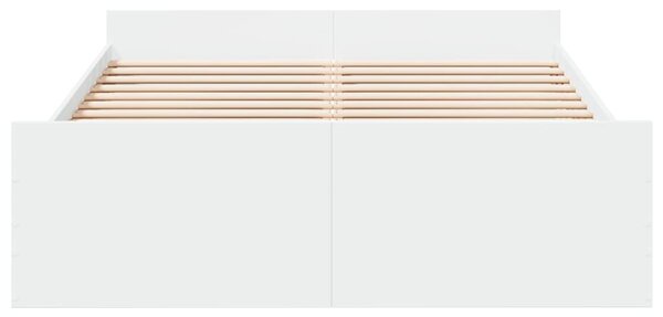 Rám postele se zásuvkami bílý 120 x 190 cm kompozitní dřevo 3280321