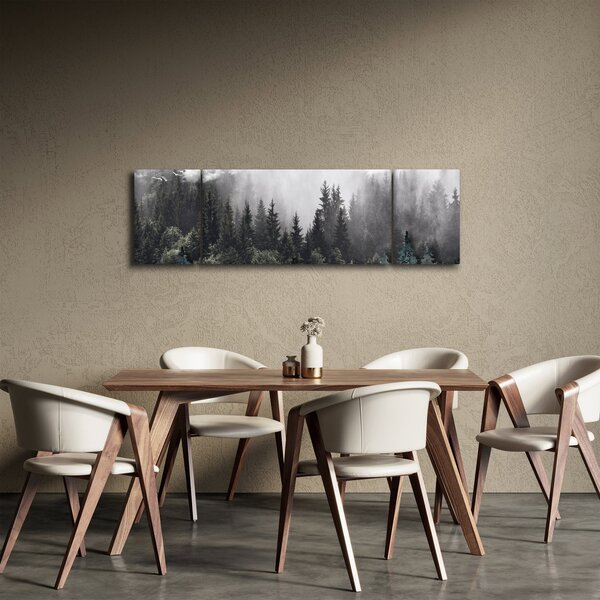 Obraz - Les s ilustrovanými prvky (170x50 cm)
