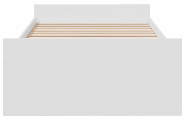 Rám postele se zásuvkami bílý 90 x 190 cm kompozitní dřevo 3280342