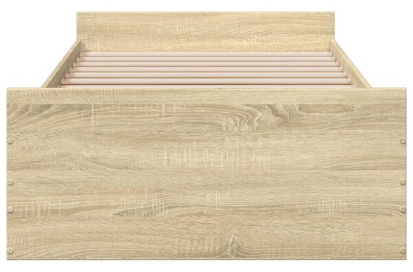 Rám postele se zásuvkami dub sonoma 90x200 cm kompozitní dřevo 3280337