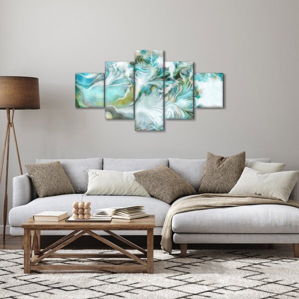 Obraz - Malba abstraktních vzorů (125x70 cm)