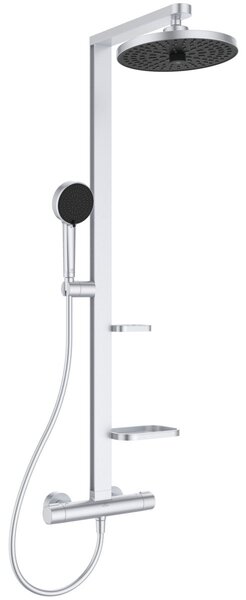 Ideal Standard Alu+ sprchová sada na stěnu s termostatem s dešťovou sprchou chrom BD583SI