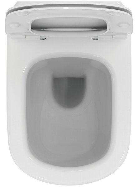 Ideal Standard Tesi wc mísa se sedátkem s pomalým sklápěním závěsná bez splachovacího kruhu bílá lesk T354601