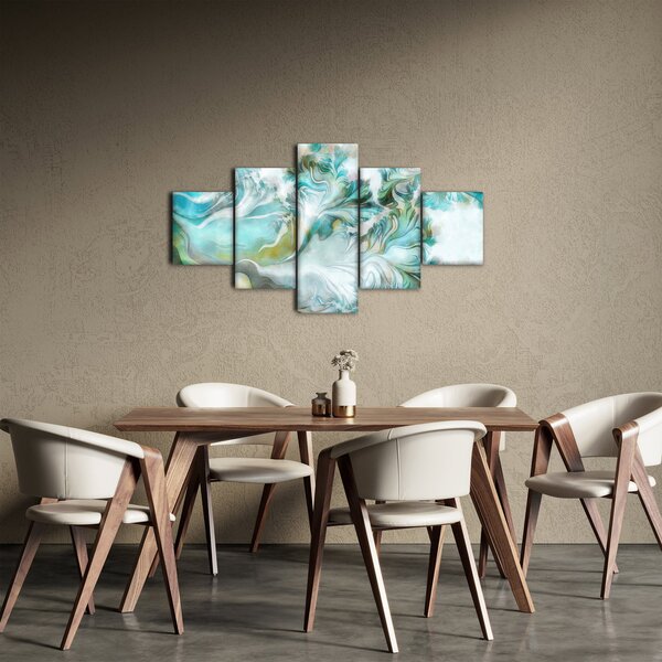 Obraz - Malba abstraktních vzorů (125x70 cm)