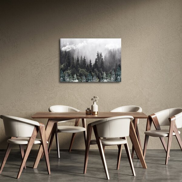 Obraz - Les s ilustrovanými prvky (70x50 cm)