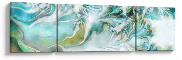 Obraz - Malba abstraktních vzorů (170x50 cm)