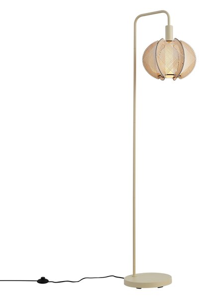 Japandi stojací lampa béžová se stínidlem - Gertie
