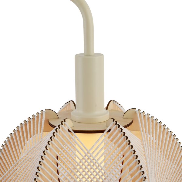 Japandi stojací lampa béžová se stínidlem - Gertie