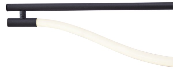Moderní závěsné svítidlo černé vč. LED s 3-stupňovým stmíváním - Twirl