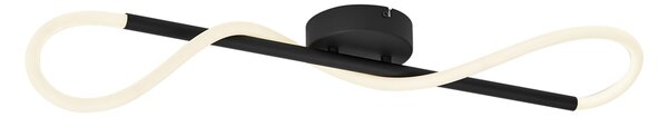 Moderní stropní svítidlo černé vč. LED 3-stupňové stmívatelné - Keri