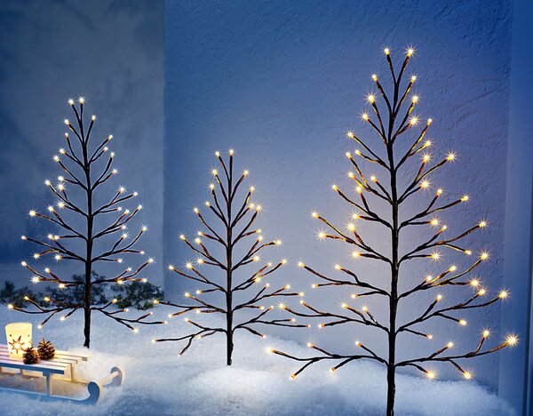 Weltbild LED Světelné stromky, sada 3 ks