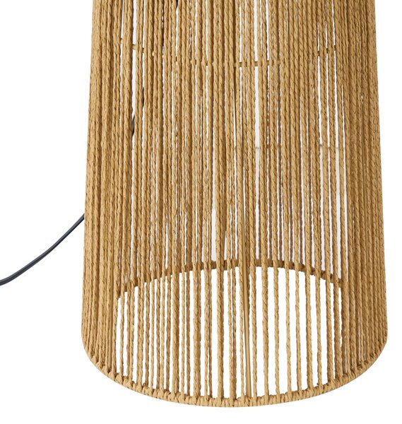 Japandi stojací lampa přírodní s stínidlem - Dart