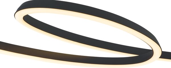 Skandinávské závěsné svítidlo černé 110 cm vč. LED s 3-krokovým stmíváním - Circuit