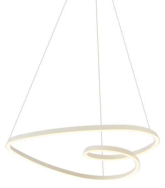 Skandinávské závěsné svítidlo béžové 72 cm vč. LED s 3-stupňovým stmíváním - Circuit