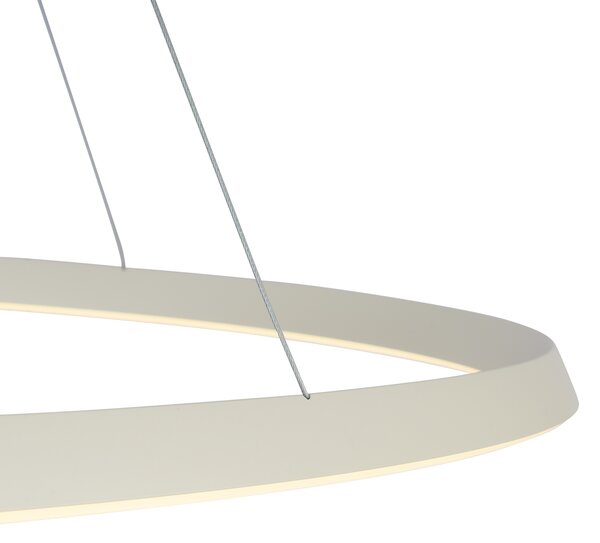 Skandinávské závěsné svítidlo béžové 72 cm vč. LED s 3-stupňovým stmíváním - Circuit