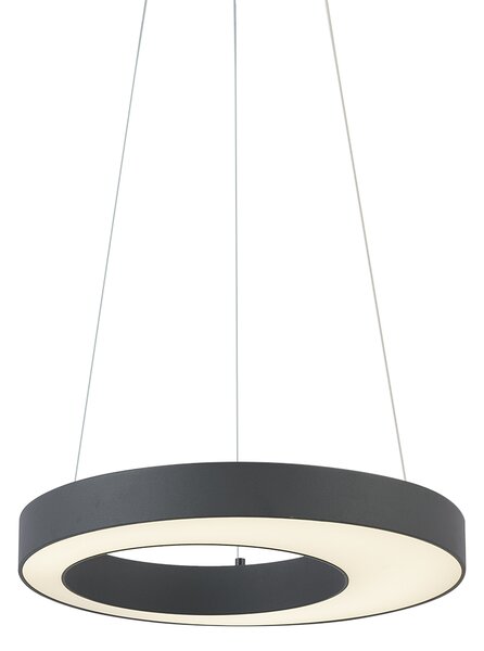 Moderní závěsné svítidlo černé 50 cm vč. LED 3-stupňové stmívatelné - Organici