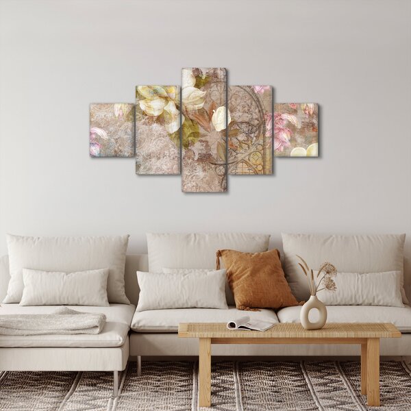 Obraz - Květinový ornament (125x70 cm)