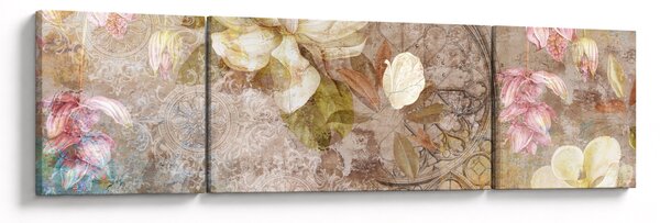 Obraz - Květinový ornament (170x50 cm)