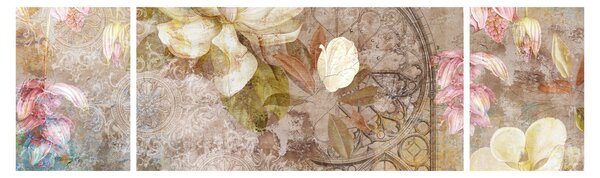 Obraz - Květinový ornament (170x50 cm)
